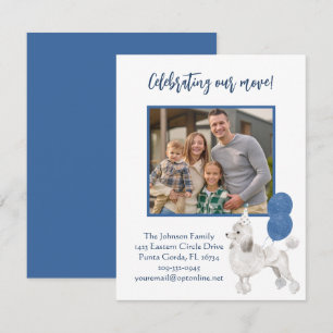 We've Moved Poodle Family Photo Budget   Announcement
