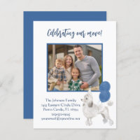 We've Moved Poodle Family Photo Budget