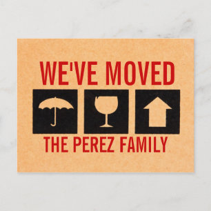 We've Moved Postcard
