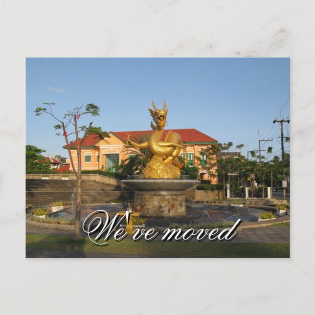 We've moved - Postcard (Front)