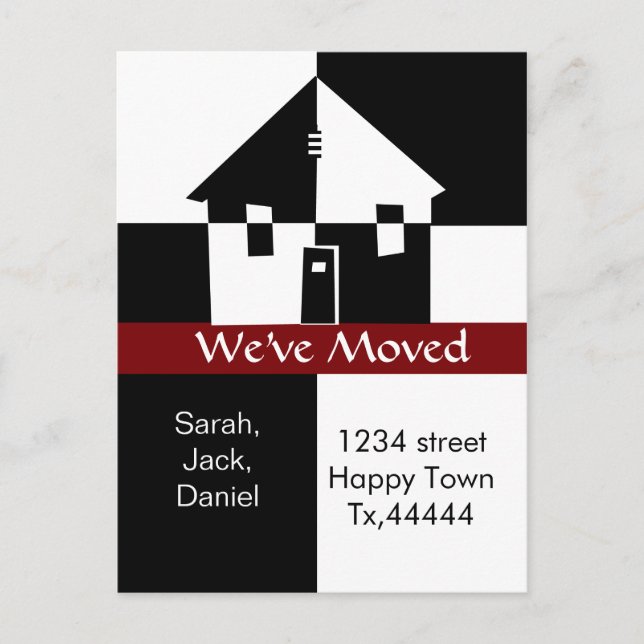 we've moved postcard (Front)