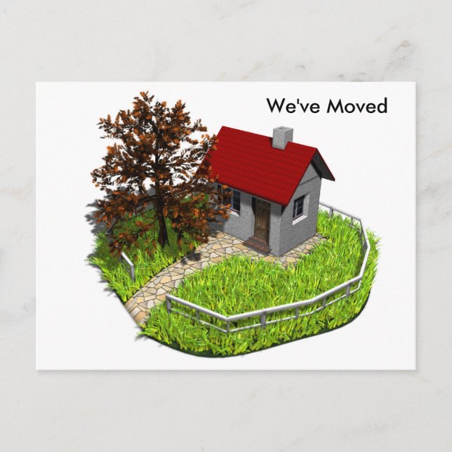 we've moved postcard (Front)