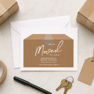We've Moved Postcard Change of Address
