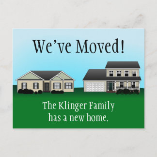 We've Moved Postcards