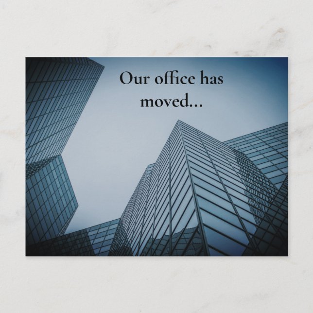 We've Moved Professional Office Building Custom Postcard (Front)