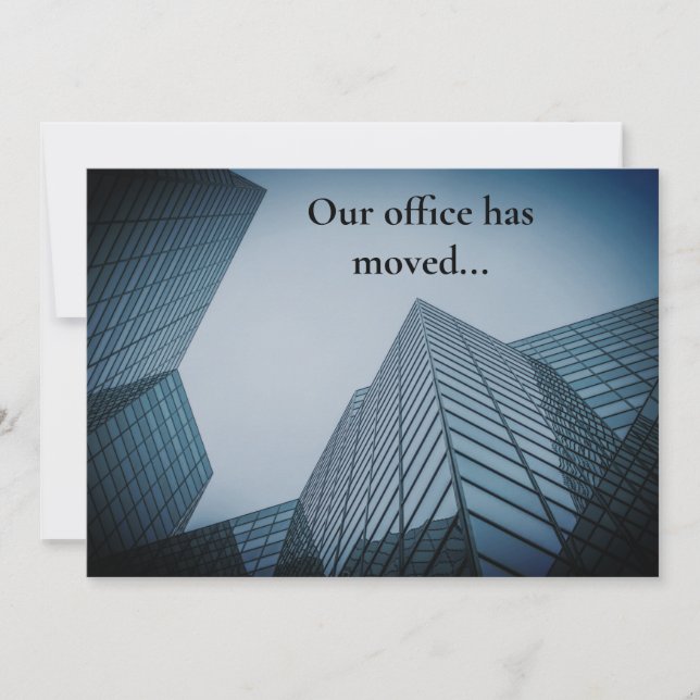 We've Moved Professional Office Building Moving Announcement (Front)