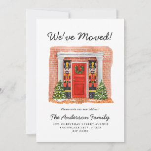 We've Moved Red Door Nutcracker Holiday Moving Ann Announcement