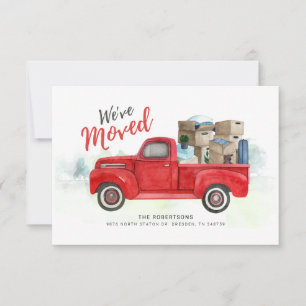 We've Moved Red Truck Moving Address Premium Announcement