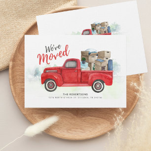 We've Moved Red Truck Moving Announcement