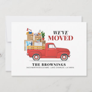 We've Moved Red Truck Moving Announcement