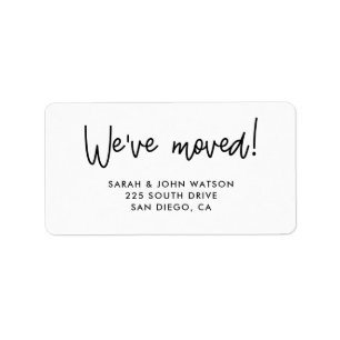 We've moved return address label