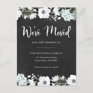 We've Moved Rustic Floral   Moving Announcement