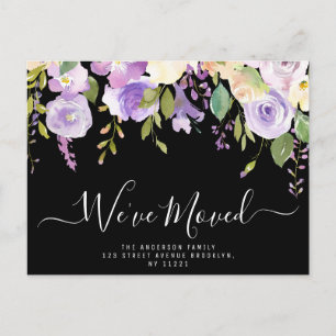 We've Moved script lettering New Home Postcard