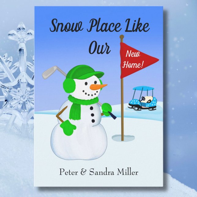 We've Moved Snowman Golfer Announcement  (Creator Uploaded)