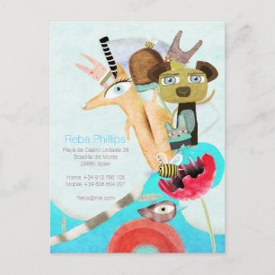 We've moved Spain Announcement Postcard