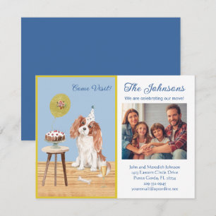 We've Moved Spaniel Family Photo Budget   Announcement
