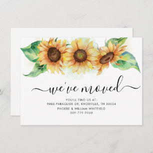 We've Moved Sunflower Floral Moving Announcement