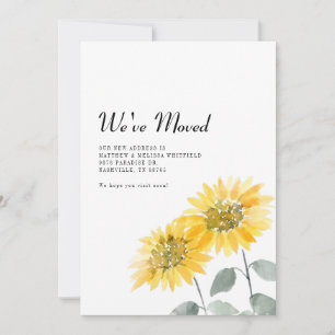 We've Moved Sunflower Moving Announcement
