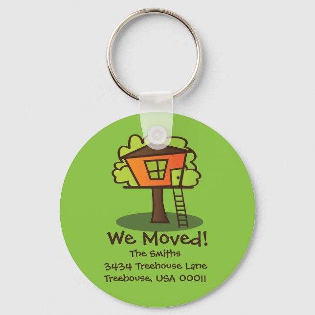 We've Moved to a Playhouse! Key Ring (Front)