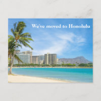 We've Moved to Honolulu Beach Photo Custom Moving