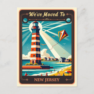 We've Moved To New Jersey   Vintage Postcard