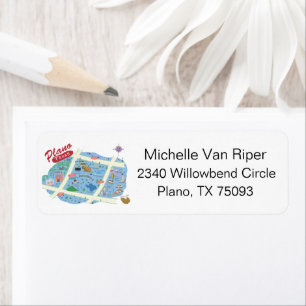We've Moved to Plano Texas return label