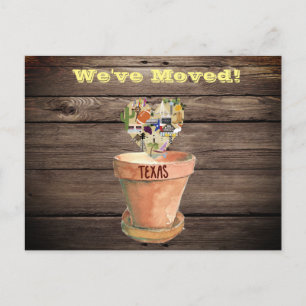 We've Moved to Texas Postcard