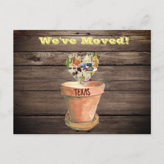 We've Moved to Texas Postcard