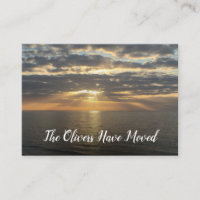 We've Moved to the Beach Photo Insert Card