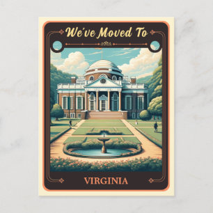 We've Moved To Virginia Vintage Postcard