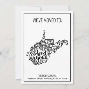 We've Moved To West Virginia State Floral Mandala Announcement