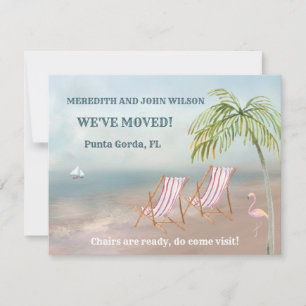 We've Moved Watercolor Beach Moving Announcement