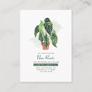 We've Moved Watercolor Elegant Moving Announcement