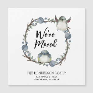 We've Moved Watercolor Floral Moving Announcement