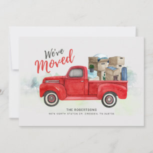 We've Moved Watercolor Modern Moving Announcement