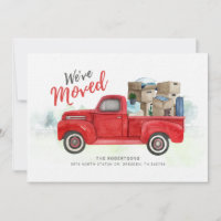We've Moved Watercolor Moving New Address