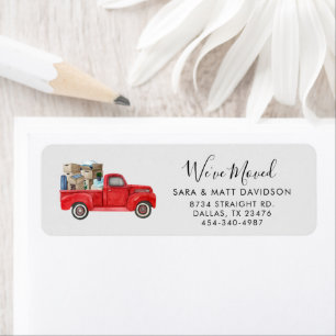 We've Moved Watercolor Moving Return Address