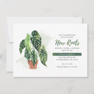 We've Moved Watercolor Planted New Roots Moving