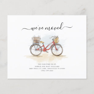 We've Moved Watercolor Script Moving Announcement