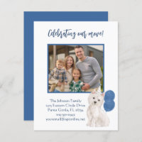 We've Moved Westie Family Photo Budget