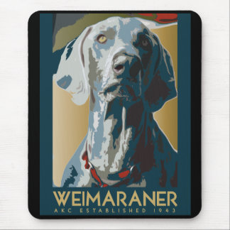 Wewimaraner Nation : 1943 Weimaraner Mouse Mat