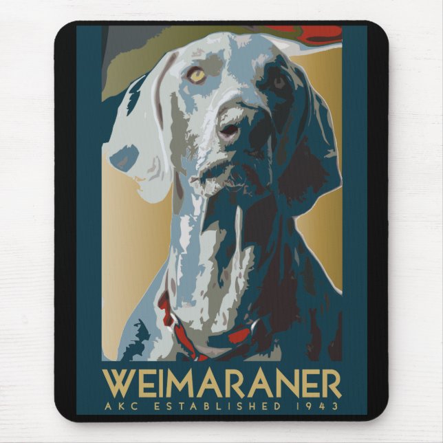 Wewimaraner Nation : 1943 Weimaraner Mouse Mat (Front)