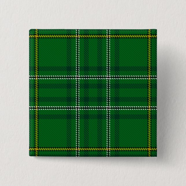 Wexford County Irish Tartan 15 Cm Square Badge (Front)