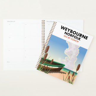 Weybourne norfolk beach poster. planner