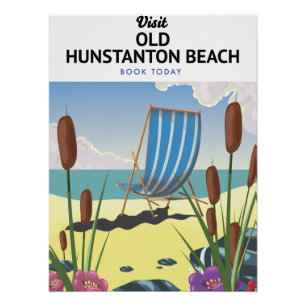 Weybourne norfolk beach poster. poster