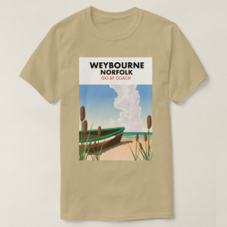 Weybourne norfolk beach poster. T-Shirt