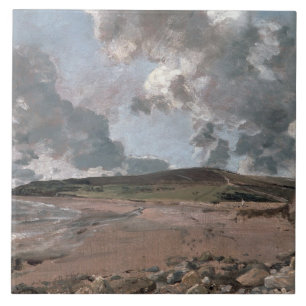 Weymouth Bay with Jordan Hill, c.1816 (oil on canv Tile