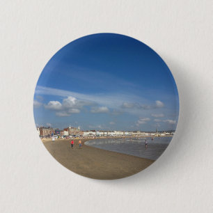 Weymouth Beach 6 Cm Round Badge