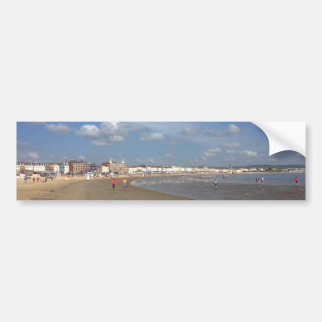 Weymouth Beach Bumper Sticker (Front)