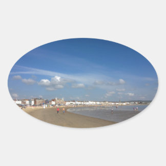 Weymouth Beach Oval Sticker